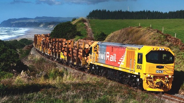 Kereta KiwiRail di Selandia Baru Foto: Instagram/kiwirailnz