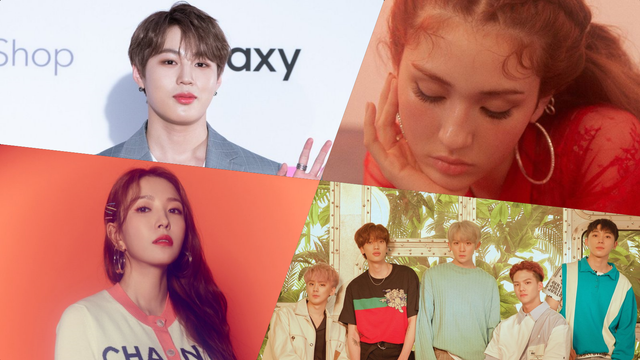 Penyanyi dan grup K-Pop yang akan meramaikan comeback Juni 2019. Foto: Berbagai sumber