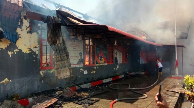 Lapas Kelas II B Sigli, Pidie, Aceh terbakar.