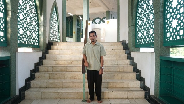 Abdul Latief, muazin Masjid Raya Baitussalam, syuting sinetron Lorong Waktu