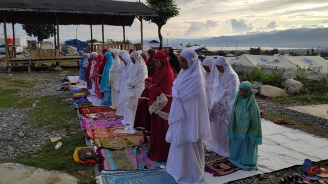 Potret Penyintas Gempa Bumi dan Likuefaksi di Palu saat Lebaran (519695)
