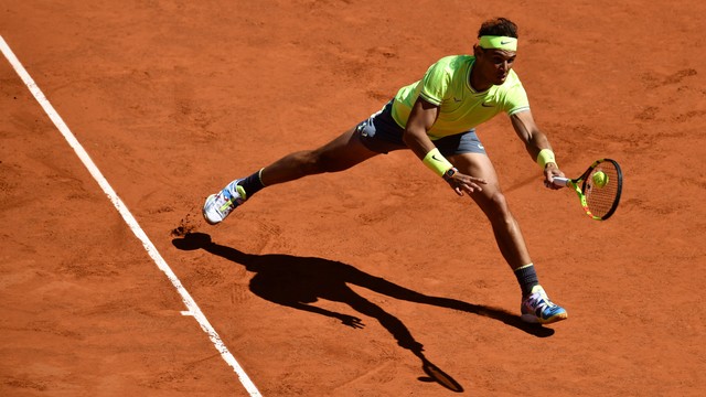 Kalahkan Federer, Nadal ke final Prancis Terbuka 2019. Foto: Philippe LOPEZ / AFP