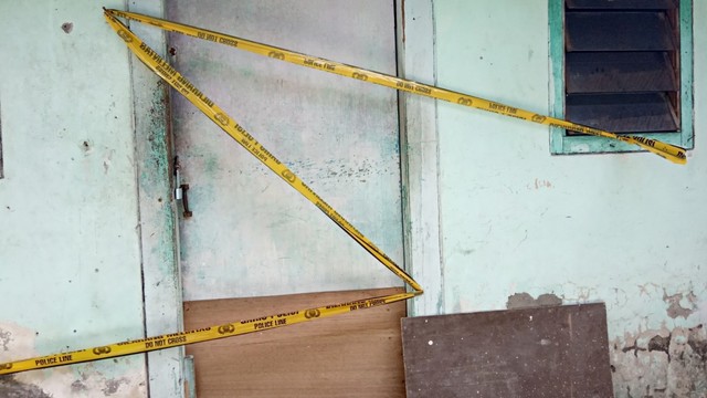 Lokasi kejadian pasangan suami istri meninggal dunia di kos Kupang Gunung Timur