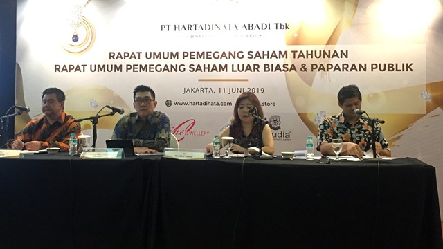 Paparan Publik PT Hartadinata Abadi Tbk di Hotel Sirih Jakarta, Selasa (11/6). Foto: Nurul Nur Azizah/kumparan