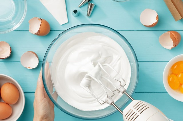 whipped cream putih telur Foto: Shutterstock