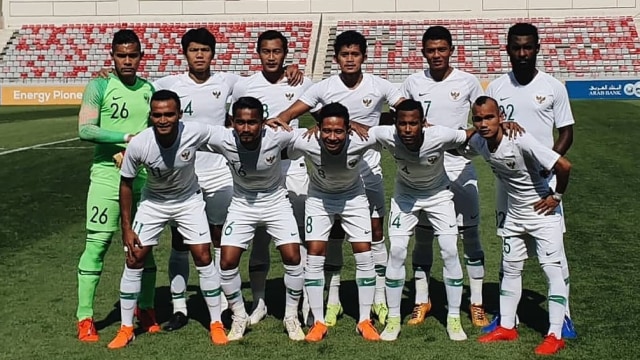 Skuad Timnas Indonesia saat melawan Yordania Foto: Instagram @officialpssi