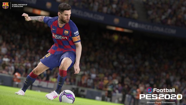Lionel Messi di Pro Evolution Soccer (PES) 2020. Foto: Konami