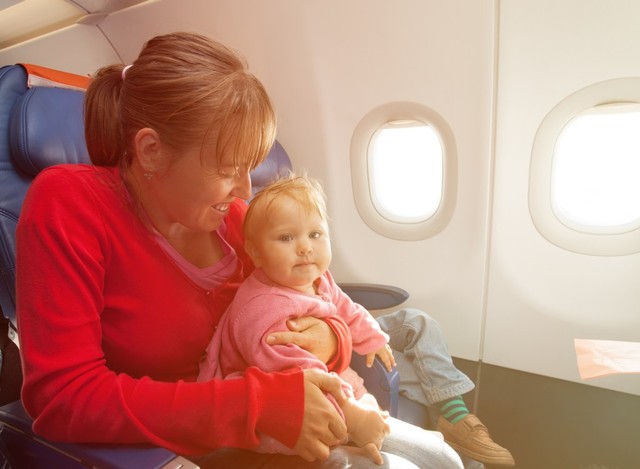 Ibu dan Anak Saat Traveling Menggunakan Pesawat Foto: Shutter Stock