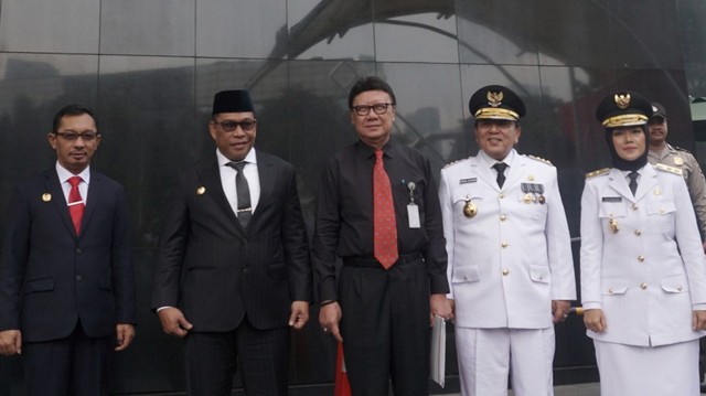 Mendagri beserta Gubernur dan Wakil Gubernur Lampung sambangi KPK