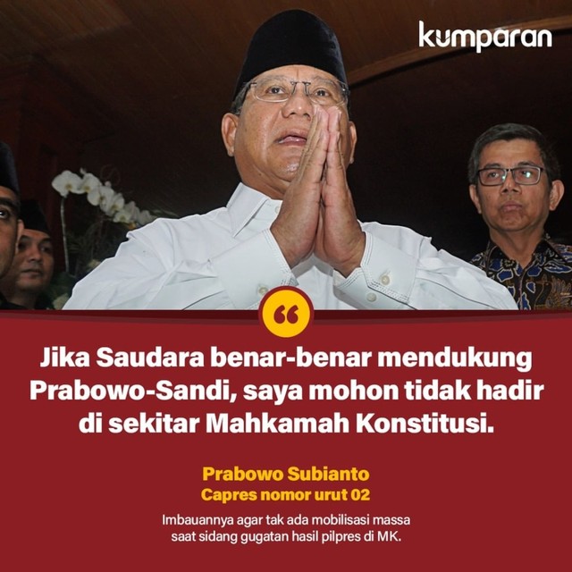 Krispi Imbauan Prabowo