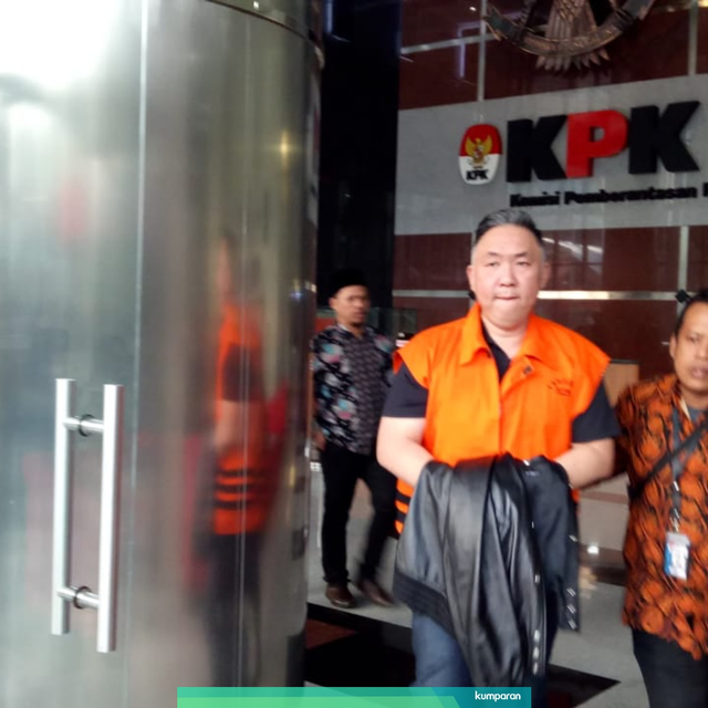 KPK menahan pemilik PT Sorento Nusantara sekaligus penyuap Bupati Lampung Tengah, Budi Winarto. Foto: Aprilandika Pratama/kumparan