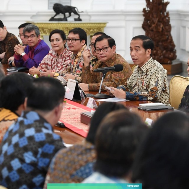 Asosiasi Pengusaha Indonesia (Apindo) bertemu Presiden Joko Widodo, Istana Merdeka