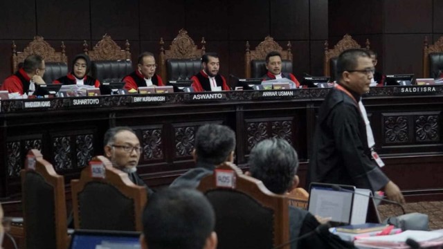 Mahkamah Konstitusi, Suasana Sidang Perdana PHPU Pilpres 2019