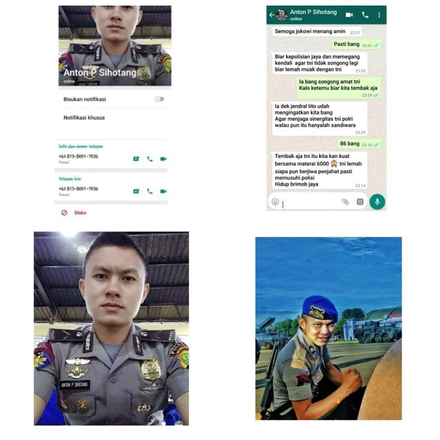 Polisi Pastikan Foto Chat Whatsapp Anggota Polda Metro Jaya Hina TNI Hoax (NOT COVER)