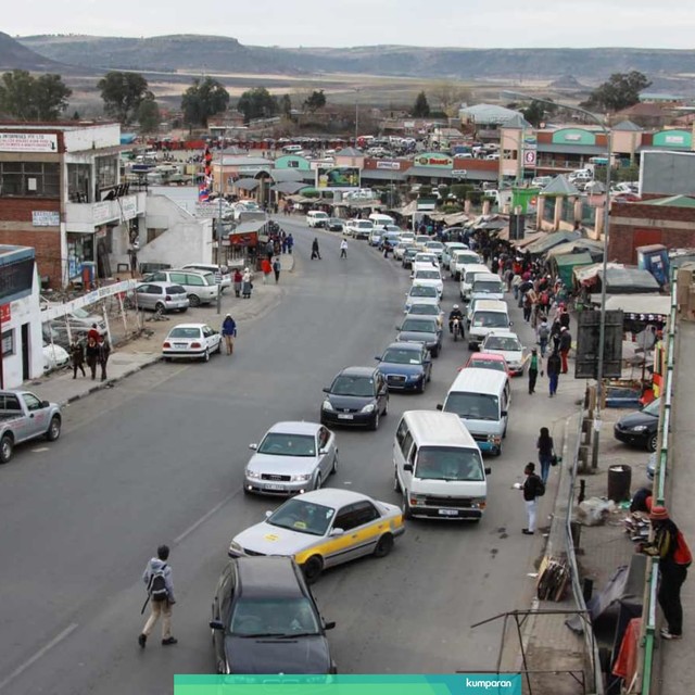 Ibu kota Maseru, Lesotho. Foto: AFP