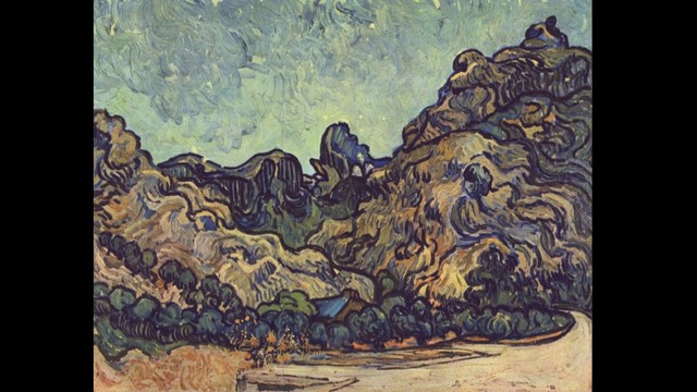 Foto: Lukisan Pegunungan Alpilles karya Vincent van Gogh (commons.wikimedia.org)