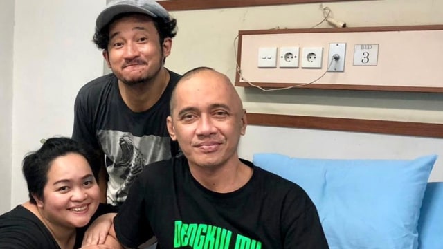 Agung Hercules dirawat di rumah sakit. Foto: Instagram/isa_bajaj