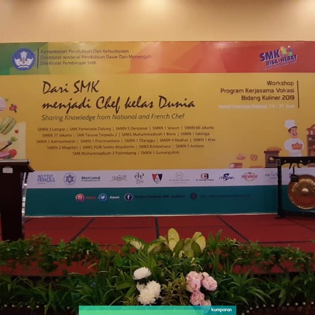 com-Penyelenggaraan Kerja Sama Kemitraan Vokasi Festival Kuliner Kue dan Roti Perancis Tahun 2019 Foto: Dok. Kemendikbud