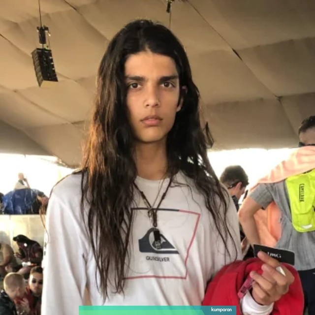 Karim Turk, remaja laki-laki yang direkrut jadi model saat menonton Coachella. Foto: dok. JD Moran/IMG Models