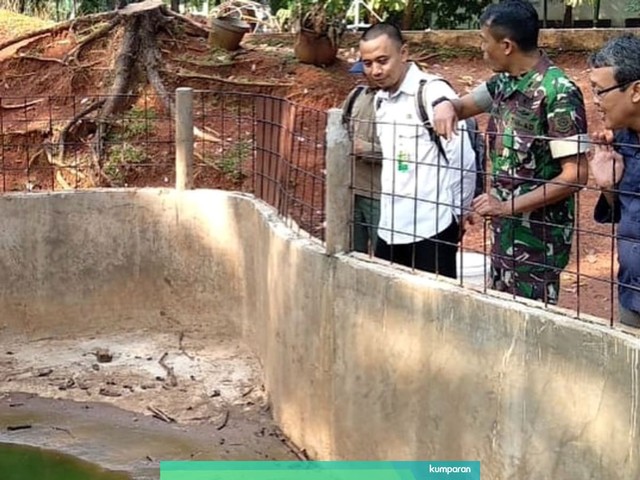 Tim BBKSDA Jawa Barat saat menyambangi Mini Zoo Cilodong. Foto: Instagram/@bbksda_jabar