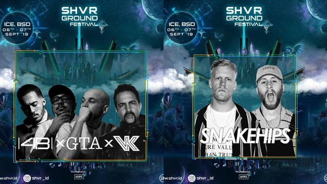 4B, GTA, Valentino Khan, dan Snakehips akan tampil di SHRV Ground Festival 2019 Foto: HYPE Festival/Helmi Sugara Promotion