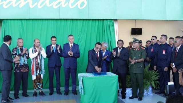 Peresmian Bandara Oecusse di Timor Leste yang dibangun PT Wijaya Karya (Persero) Tbk. Foto: Dok. WIKA