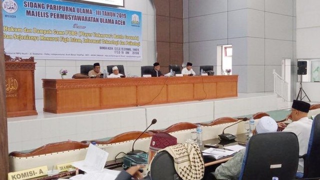 Majelis Permusyawaratan Ulama (MPU) Aceh mengesahkan game PUBG Haram. Foto: Dok. MPU Aceh