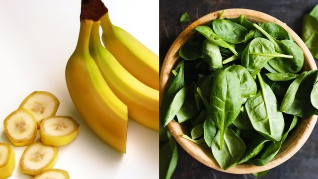 Pisang dan Bayam