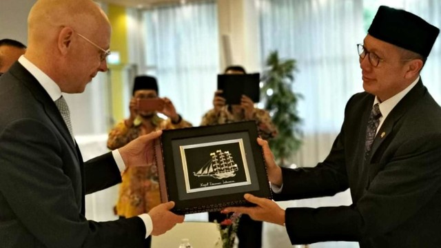 Menteri Agama Lukman Hakim Saifuddin di Radboud University di Nijmegen, Belanda. Foto: Dok. Kementerian Agama Republik Indonesia