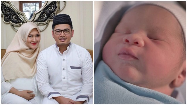 Tommy Kurniawan dan istri, Lisya Nurrahmi, dikaruniai anak lelaki Foto: Instagram @tommykurniawann