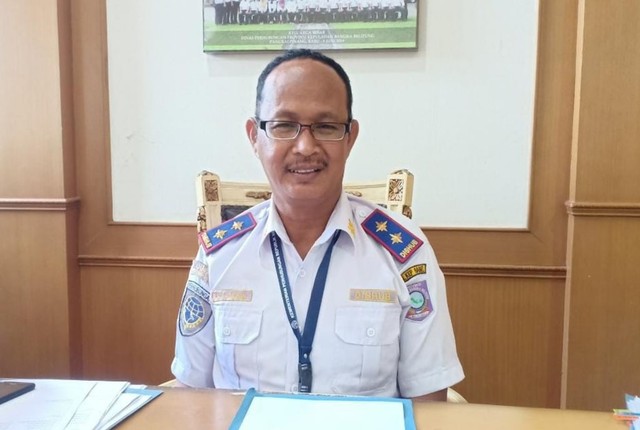 Kepala Dishub Babel, K.A Tajjudin. (Dok Babelhits)