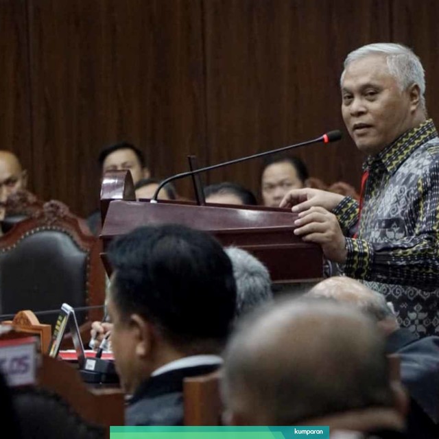 Saksi ahli termohon, Marsudi Wahyu Kisworo pada sidang lanjutan Sengketa Pilpres 2019 di Mahkamah Konstitusi, Jakarta, Kamis (20/6). Foto: Fanny Kusumawardhani/kumparan