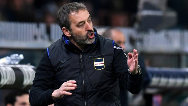 Marco Giampaolo saat melatih Sampdoria. Foto: Reuters/Jennifer Lorenzini