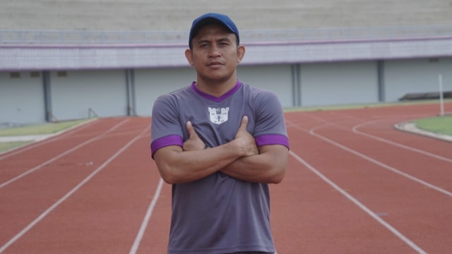 Asisten pelatih Persita Tangerang, Ilham Jaya Kesuma. Foto: Helmi Afandi Abdullah/kumparan