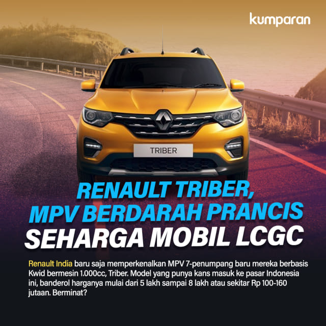 Renault luncurkan low MPV 7-penumpang bernama Triber Foto: dok. Putri Sarah Arifira