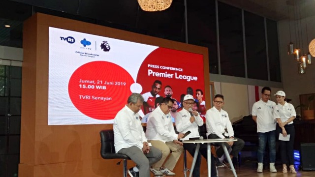 konferensi Pers TVRI akan siarkan Premier League. Foto: Alan Kusuma/kumparan