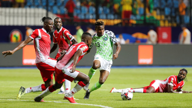 Pertandingan Piala Afrika 2019 antara Nigeria dan Burundi. Foto: REUTERS/Mohamed Abd El Ghany