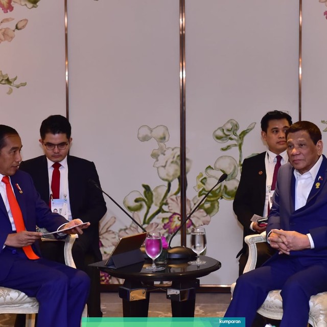 Pertemuan Presiden Jokowi dan Duterte di KTT ke-34 di Bangkok, Thailand, Juni 2019. Foto: Rusman - Biro Pers Sekretariat Presiden