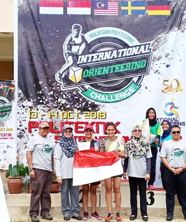Maria raih juara 2 Woman Relay Malaysia Open Championship 2018 di Pahang Malaysia. (Foto pribadi)