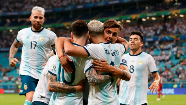 Argentina lolos ke perempat final Copa America 2019. Foto: REUTERS/Henry Romero
