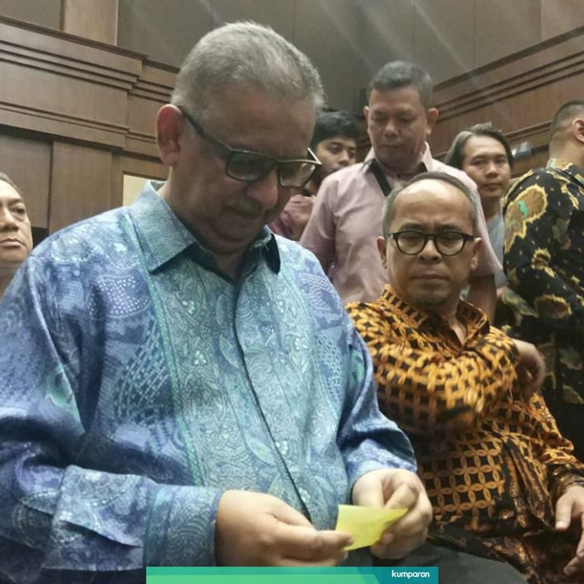 Mantan Direktur Utama PLN, Sofyan Basir, di Pengadilan Tipikor Jakarta. Foto: Adhim Mugni Mubaroq/kumparan