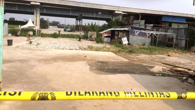 TKP Peristiwa Penembakan di Dekat Galaxy Park, Kota Bekasi