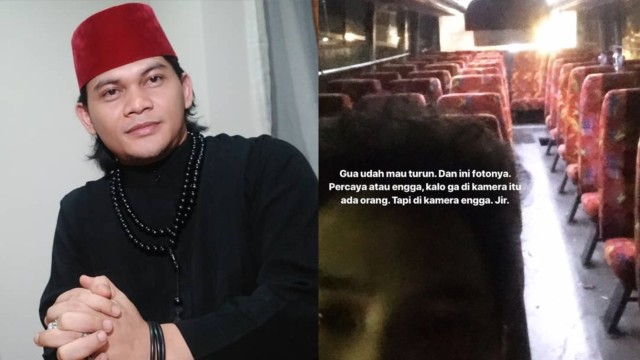 Mbah Mijan ikut berikan tanggapan mengenai kisah bus hantu yang viral. Foto: Instagram/@mbahmijan dan Twitter/@spookycici