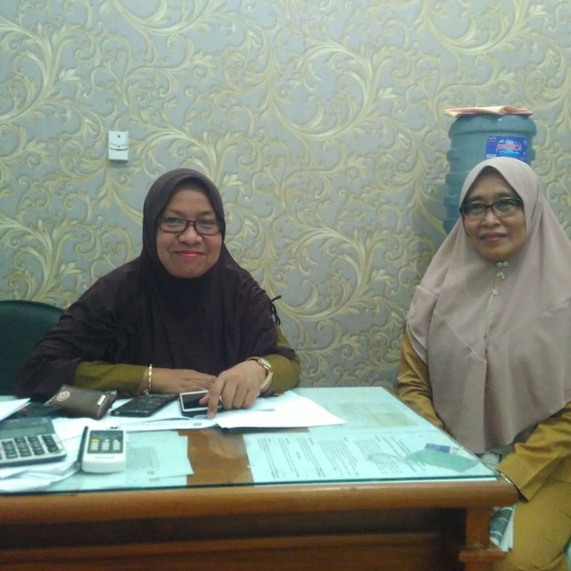 Ketua dan sekretaris IBI Kota Bandar Lampung, Senin (24/6) malam | Foto : Sidik Aryono/Lampung Geh