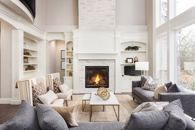 Interior rumah dengan warna netral Foto: Shutterstock