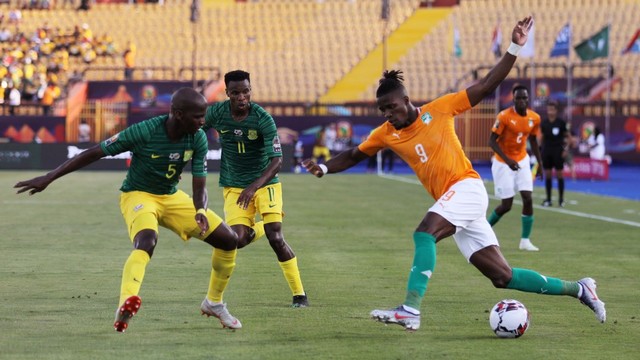 Laga Pantai Gading melawan Afrika Selatan di Piala Afrika 2019. Foto: REUTERS/Mohamed Abd El Ghany
