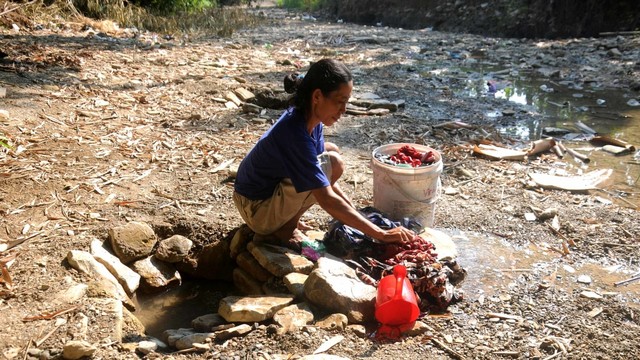 Kekeringan akibat kemarau, Boyolali Jawa Tengah