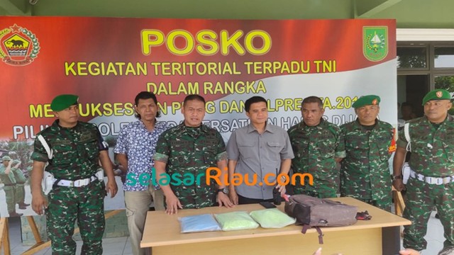 DANDIM 0303/Bengkalis, Letkol Inf Timmy Prasetya Harmianto, saat ekspose di Makodim 0303/Bengkalis, Selasa, 25 Juni 2019.