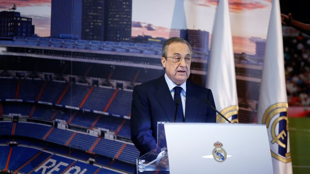 Presiden Real Madrid, Florentino Perez. Foto: Benjamin CREMEL / AFP
