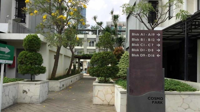 Suasana perumahan di atas Mal Thamrin City